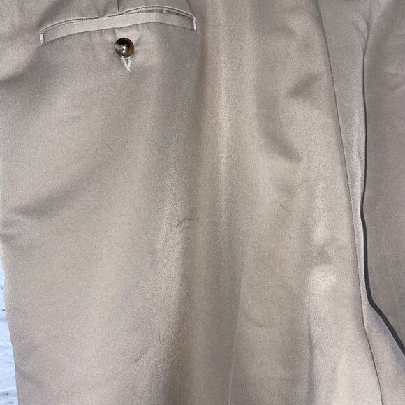 Roundtree & Yorke easy care flat front dress pants tan sz 42/30 - Picture 8 of 12